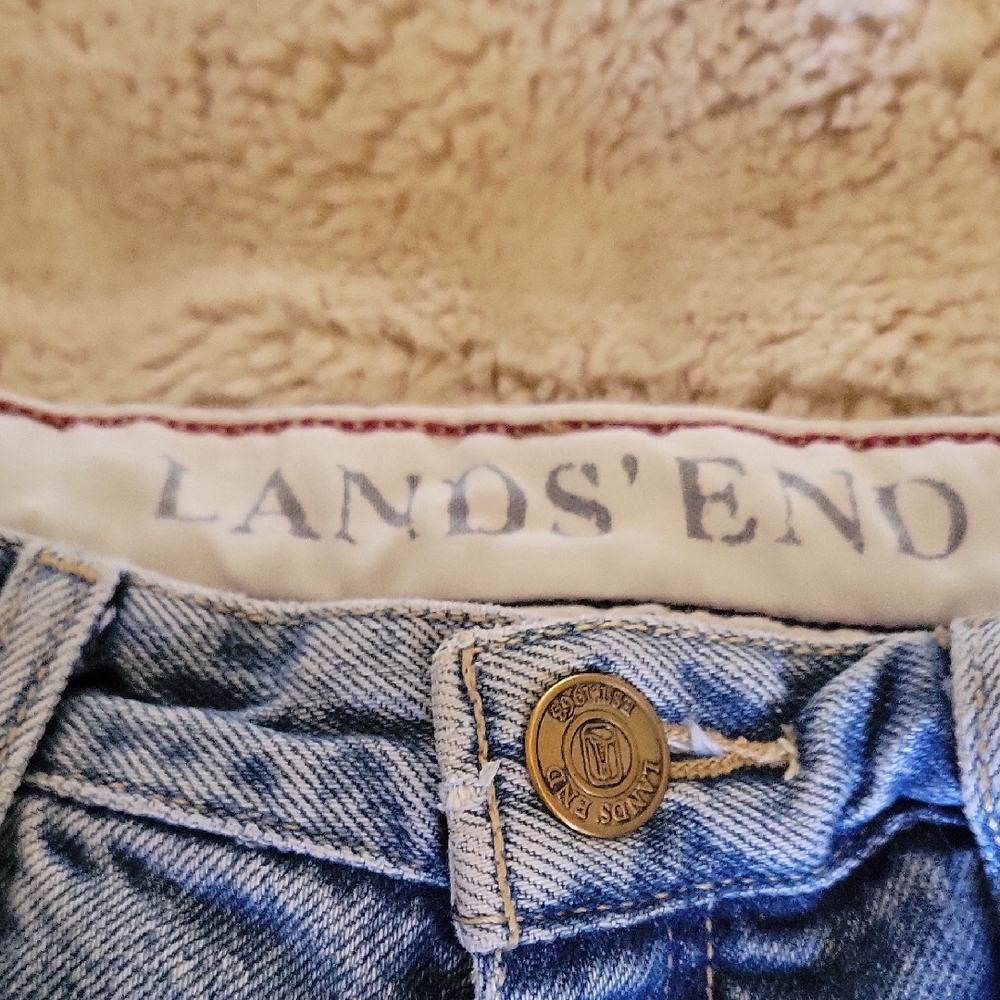VINTAGE Lands' End Light Blue Denim Pants